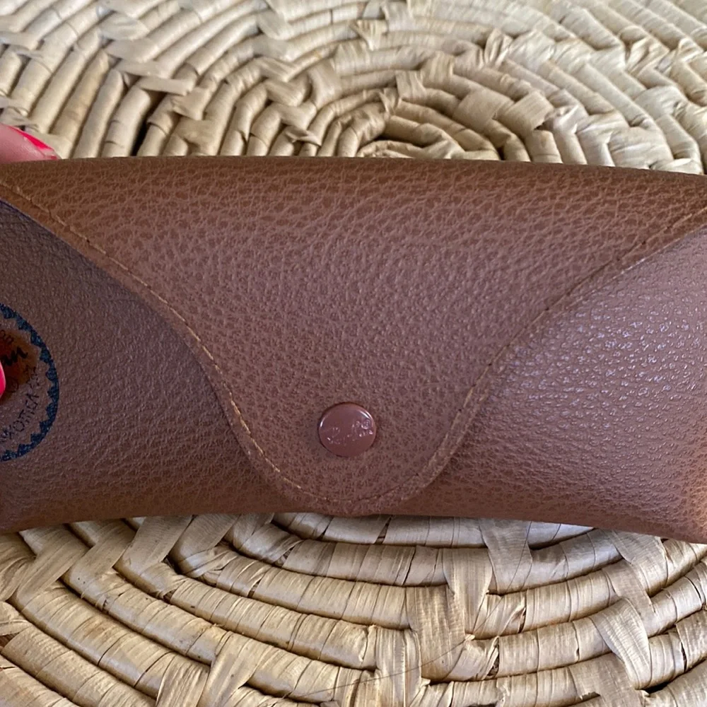 Ray-Ban Pebbled Leather Sunglasses Case
